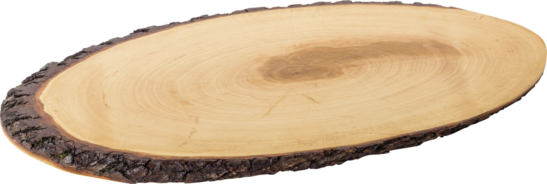 Rindenholzbrett oval 60 cm